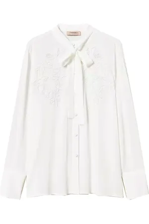 Twin-Set Mujer, Blusas y Camisas, Blanco, Talla: L