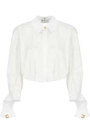 Elisabetta Franchi Mujer, Blusas y Camisas, Blanco, Talla: M