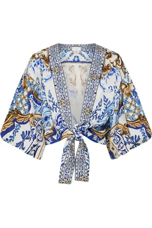 Camilla Mujer, Blusas y Camisas, Azul, Talla: M/L