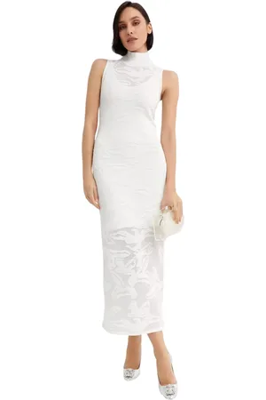 Hervé Léger Mujer, Vestidos, Blanco, Talla: S
