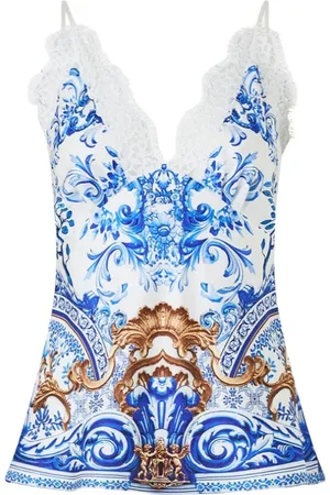 Camilla Mujer, Camisetas, Azul, Talla: L