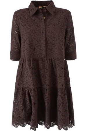 YES ZEE BY ESSENZA Mujer, Vestidos, Marrón, Talla: S