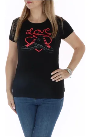 Converse Mujer, Camisetas, Negro, Talla: S