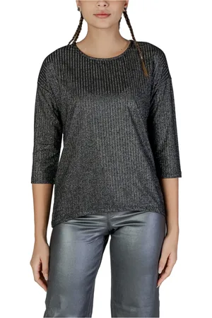 VERO MODA Mujer, Camisetas, Negro, Talla: M