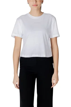 Guess Mujer, Camisetas, Blanco, Talla: M