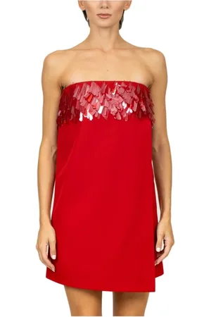 AMEN Mujer, Vestidos, Rojo, Talla: S