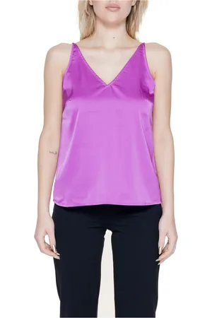 VILA Mujer, Camisetas, Púrpura, Talla: S