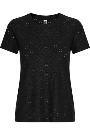 JACQUELINE DE YONG Mujer, Camisetas, Negro, Talla: XS