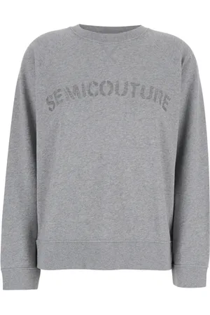 SEMICOUTURE Mujer, Sudaderas, Gris, Talla: S