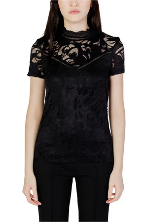VILA Mujer, Blusas y Camisas, Negro, Talla: L