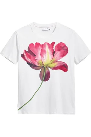 Desigual Mujer, Camisetas, Blanco, Talla: L