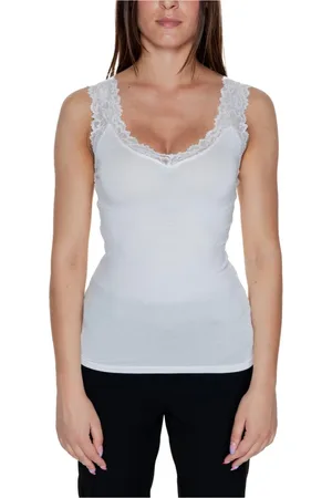 VERO MODA Mujer, Camisetas, Blanco, Talla: XS