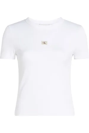 Calvin Klein Mujer, Camisetas, Blanco, Talla: S