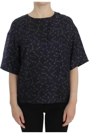 Dolce & Gabbana Mujer, Camisetas, Azul, Talla: S