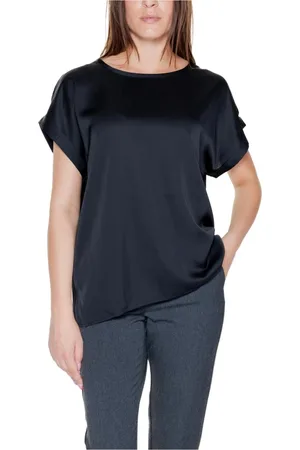 VILA Mujer, Blusas y Camisas, Negro, Talla: L