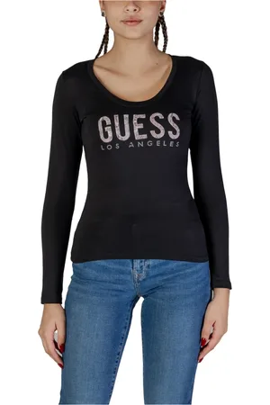 Guess Mujer, Camisetas, Negro, Talla: XS