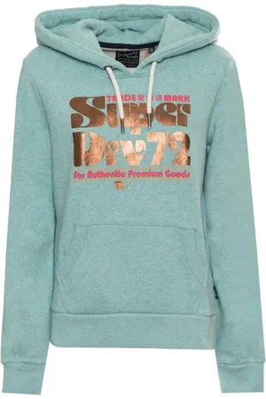Superdry Mujer, Sudaderas, Verde, Talla: M