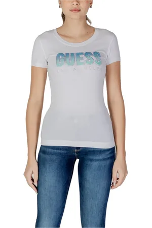 Guess Mujer, Camisetas, Blanco, Talla: L