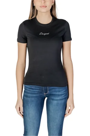 Desigual Mujer, Camisetas, Negro, Talla: S