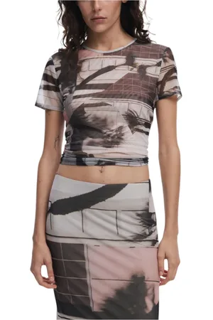 Desigual Mujer, Camisetas, Negro, Talla: S
