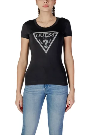 Guess Mujer, Camisetas, Negro, Talla: XS
