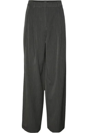 VERO MODA Mujer, Pantalones, Gris, Talla: M
