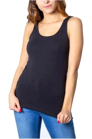 ONLY Mujer, Camisetas, Negro, Talla: L
