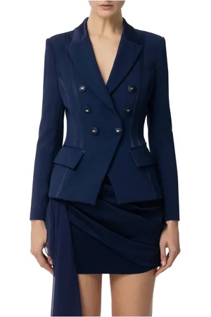 Elisabetta Franchi Mujer, Chaquetas, Azul, Talla: L