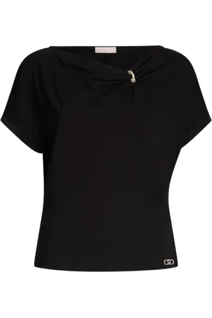Liu Jo Mujer, Camisetas, Negro, Talla: 2XS