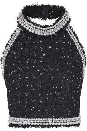 Balmain Mujer, Camisetas, Negro, Talla: S