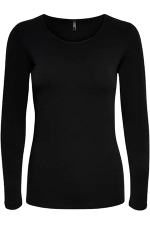 ONLY Mujer, Camisetas, Negro, Talla: M