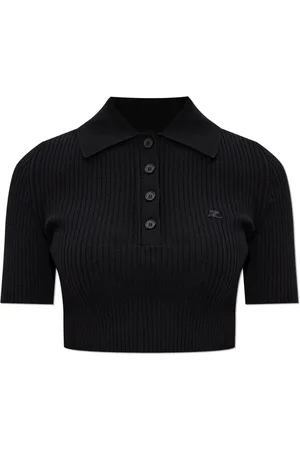 Courrèges Mujer, Camisetas, Negro, Talla: XS