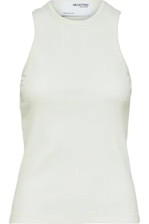 SELECTED Mujer, Camisetas, Blanco, Talla: M