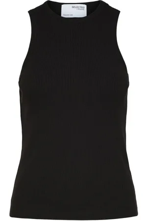 SELECTED Mujer, Camisetas, Negro, Talla: XL