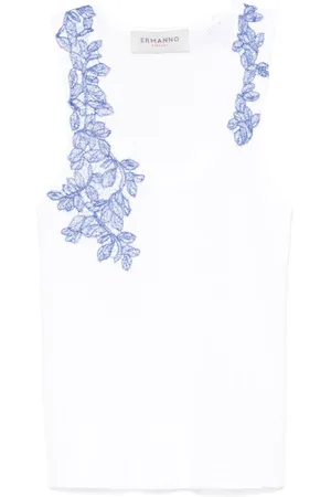 ERMANNO SCERVINO Mujer, Camisetas, Blanco, Talla: S