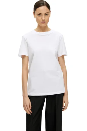SELECTED Mujer, Camisetas, Blanco, Talla: M
