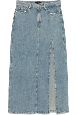 7 for all Mankind Mujer, Faldas, Azul, Talla: W26