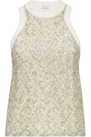 Brunello Cucinelli Mujer, Camisetas, Amarillo, Talla: S