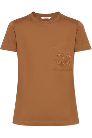 Max Mara Mujer, Camisetas, Marrón, Talla: S