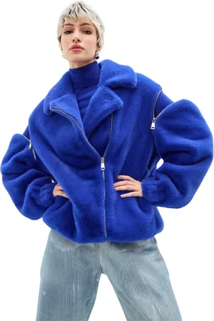 CESARE GASPARI Mujer, Chaquetas, Azul, Talla: M