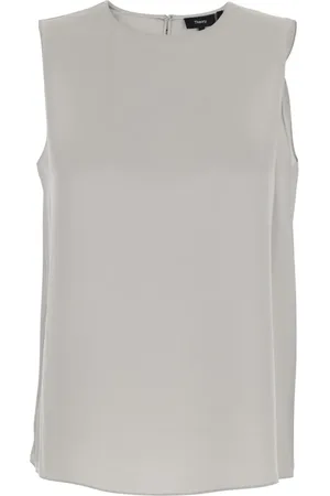 THEORY Mujer, Camisetas, Gris, Talla: L