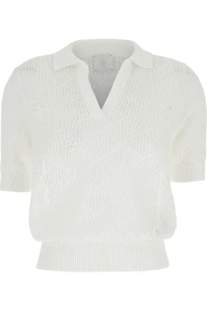 ELEVENTY Mujer, Camisetas, Blanco, Talla: M