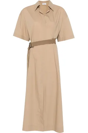 Brunello Cucinelli Mujer, Vestidos, Marrón, Talla: M