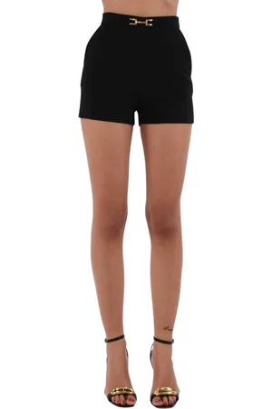 Elisabetta Franchi Mujer, Pantalones cortos, Negro, Talla: M
