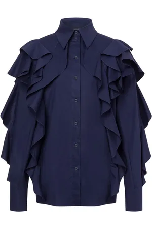 Alberta Ferretti Mujer, Blusas y Camisas, Azul, Talla: 2XS