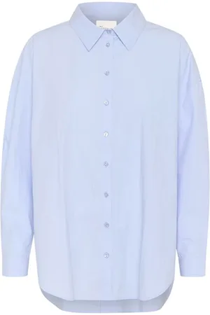 My Essential Wardrobe Mujer, Blusas y Camisas, Azul, Talla: 3XL