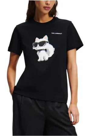 Karl Lagerfeld Mujer, Camisetas, Negro, Talla: S