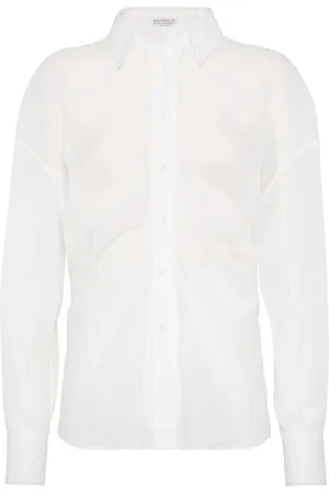 Brunello Cucinelli Mujer, Blusas y Camisas, Blanco, Talla: S