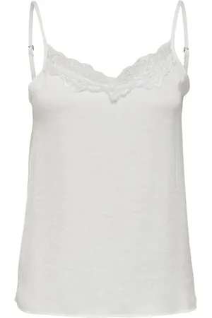 ONLY Mujer, Camisetas, Blanco, Talla: M