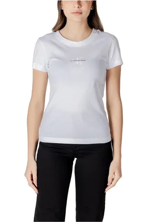Calvin Klein Mujer, Camisetas, Blanco, Talla: L